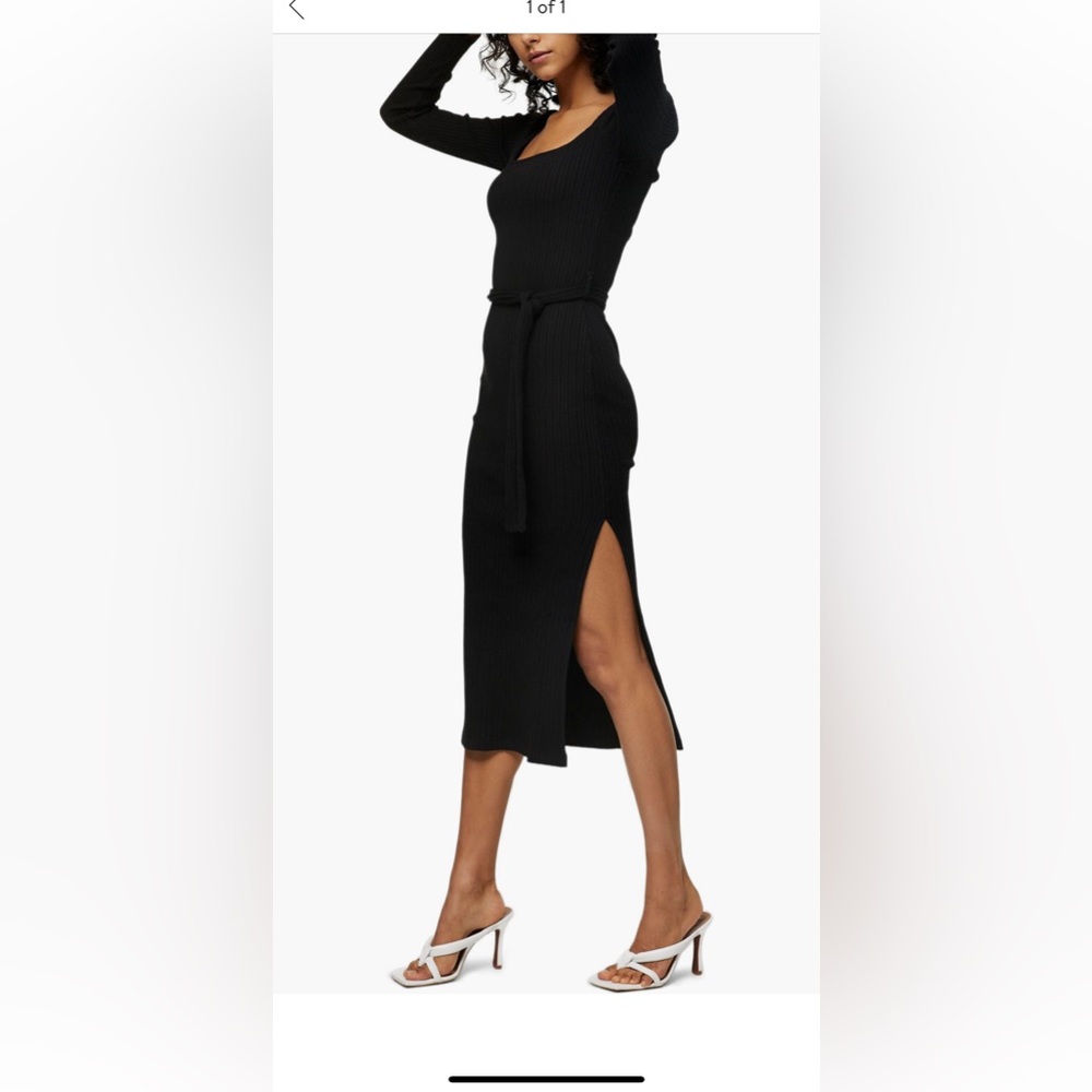 Top shop black knit dress